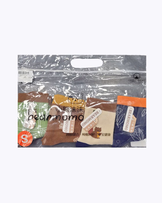 پک جوراب دخترانه پسرانه طرح سنجاب BEAR MOMO
